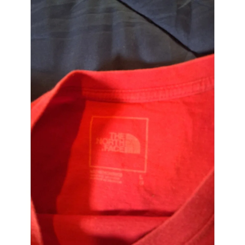 The North Face Mens Red Americana Logo Graphic T-Shirt‎ Short Sleeve Large